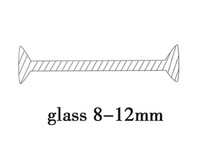 Accessoires de connexion pour portes et fenêtres Acrylic I Shape Seals Profile