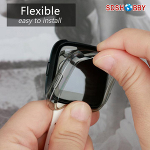 TPU marco transparente cubierta protectora delgada del caso Protector del reemplazo Shell para Fitbit <span class=keywords><strong>Versa</strong></span> reloj inteligente - Product Image 4