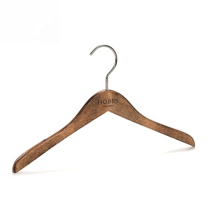 Designer <span class=keywords><strong>Vintage</strong></span> In Legno Massello <span class=keywords><strong>Appendiabiti</strong></span> Abbigliamento con Logo Nero - Product Image 4