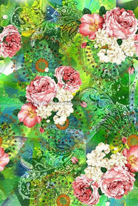 Digitally Printed Silk <b>Chiffon</b> & Silk Georgette - Product Image 3