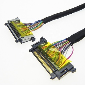 สายเคเบิล FFC แบบ LVDS สำหรับจอ LCD 41 พิน แบบกำหนดเอง <span class=keywords><strong>JAE</strong></span> FI-RE41HL พร้อมขั้วต่อทั้งสองด้าน ฉนวน PTFE/PVC สำหรับงานแสดงผลอิเล็กทรอนิกส์ - Product Image 1