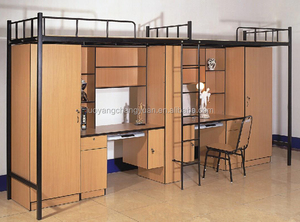 <span class=keywords><strong>Adolescent</strong></span> mode <span class=keywords><strong>lit</strong></span> <span class=keywords><strong>superposé</strong></span> en métal avec des vêtements armoire - Product Image 2