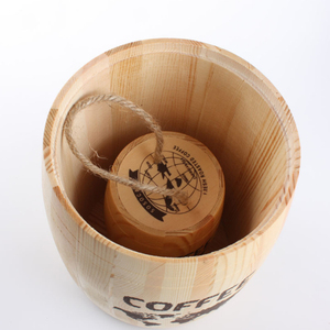 Mini barili di legno decorativi personalizzati per <span class=keywords><strong>secchiello</strong></span> per caffè e caffè - Product Image 3