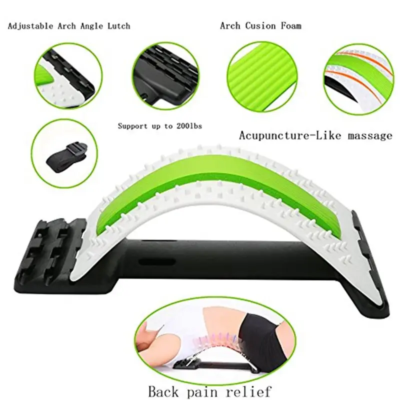 Ready to Ship Foam Yoga Orthopedic Multi-Level Back Stretching Device Lumbar Upper Back Stretcher Support and Pain Relief