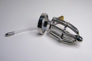 Erkek için tıbbi silikon üretral ses seks oyuncak ile çelik <span class=keywords><strong>Chastity</strong></span> cock cage - Product Image 5