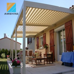 En plein air en aluminium <span class=keywords><strong>motorisé</strong></span> parasols volet pergola couvre - Product Image 6