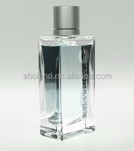 ขวดน้ำหอมคริสตัลทรงสี่เหลี่ยมขนาด60มล. ใส2018พร้อมจีบคอ - Product Image 1