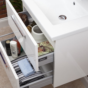 Modern Waterproof <strong>Plastic</strong> <strong>Bathroom</strong> <strong>Cabinet</strong> for Canada Market - Product Image 4