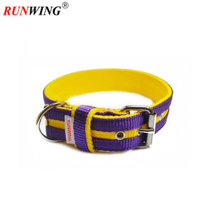 Collar de perro acolchado suave ajustable de 25mm de ancho de lujo para perros Bully, Material de nailon de <span class=keywords><strong>20</strong></span> colores para entrenamiento de perros pequeños, medianos y grandes - Product Image 4