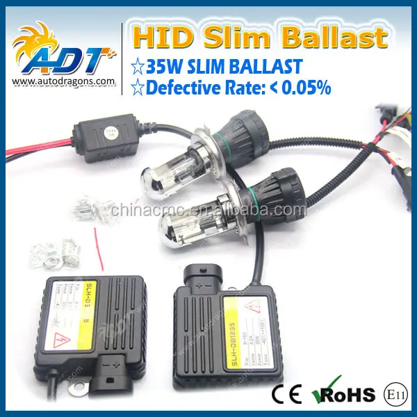 슈퍼 슬림 35w HID 슬림 안정기 12v 35w HID 크세논 키트