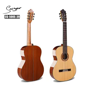 Smiger guitarra clássica, top atualizado, corda de nylon, 39 polegadas, com preço direto de fábrica, violão, clássico