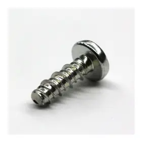 #4-24,#6-19,#8-18,#10-16 High Strength 410 Steel Hi-Lo Threaded Round Head Thread Forming Screws for Brittle Plastic