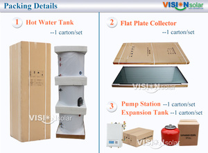Haute efficacité cadre en acier inoxydable plaque <span class=keywords><strong>plate</strong></span> Tube sous vide solaire bain de gaz extérieur <span class=keywords><strong>douche</strong></span> Geyser pour ménage hôtel Garage - Product Image 4