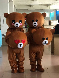 Godimento CE marrone <span class=keywords><strong>emoji</strong></span> dell'orso del fumetto Della Mascotte <span class=keywords><strong>Per</strong></span> <span class=keywords><strong>Adulti</strong></span> - Product Image 2