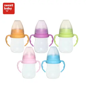 婴儿产品的所有类型婴儿奶瓶制造自定义标志宽脖子塑料护理奶瓶 BPA 免费