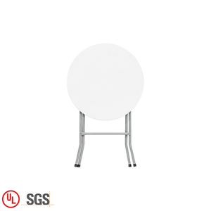 De servicio pesado nuevo diseño de moda blanco redonda de plástico plegable Dj plegable mesa de <span class=keywords><strong>Bar</strong></span> para cóctel - Product Image 3