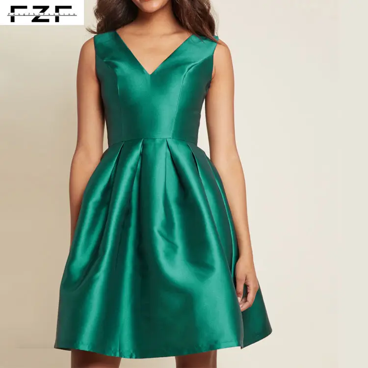 Emerald Green Celebrated Evening Fit And Flare Mini Dress