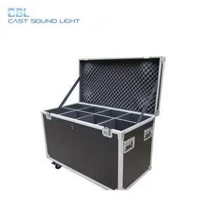 OEM Factory personalizzabile U-Speaker Flight Case con ruote Audio Video professionale illuminazione custodia in alluminio