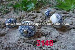 Bouton de meuble en incrustation d'os fini finition polonaise naturelle Nouvelle Collection Bouton en céramique de commode - Product Image 2