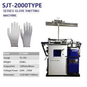 Manufacture Price Computerized Knitted Working Hand Gloves Making Machinery Production Line Glove Knitting Machine