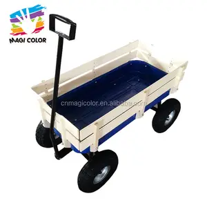 2023 Wholesale Baby Wooden Carriage High Quality Kids Wooden Carriage New Fashion Children Wooden Carriage W16A029