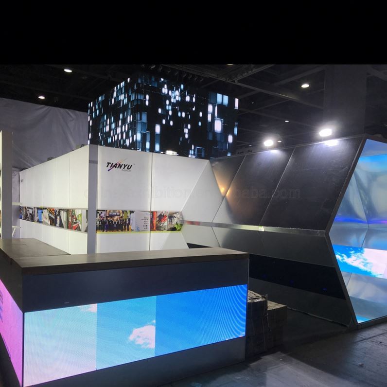Prix bon marché Réutilisable Promotionnel de Haute Qualité Nouvelle Conception Led écran Stand D'exposition Portable