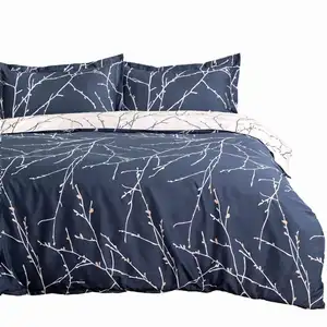 Çin tedarikçisi nevresim süper yumuşak mikrofiber kumaş 4 adet güzel yatak çarşafı seti