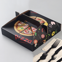 Emballages personnalisés jetables et recyclables pour aliments, sushis, bento, gâteaux, gaufres, pizzas, avec gaufrage, laminage mat, logo carré