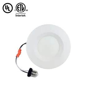 Lampu Sorot LED Retrofit 12W 5/6 Inci ETL Dapat Diredupkan, Lampu Sorot Bawah