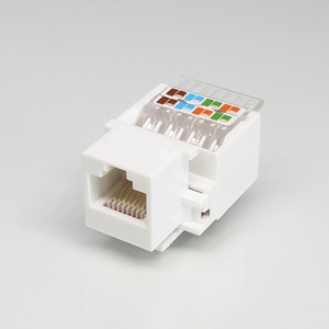 แอมป์แจ็คหลัก <span class=keywords><strong>RJ45</strong></span>ขั้วต่อโมดูลาร์ CAT5E/<span class=keywords><strong>CAT6</strong></span>/CAT6A 8P8C ABS ชุบทอง/สายไฟ T568A สายไฟ B - Product Image 2