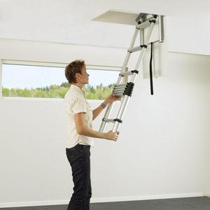 Nhôm Thang Có Thể Gập Lại Có Thể Thu Vào Loft Kính Thiên Văn Thang Gác Mái Gấp Thang Cho Nhà 2.6M 3.2M <span class=keywords><strong>3.8M</strong></span> - Product Image 2