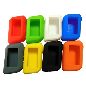 A93 Keychain Silicone Cover Key CaseためStarline A93 A39 A36 Two Way Car Alarm Remote Controller A63 LCD Transmitter