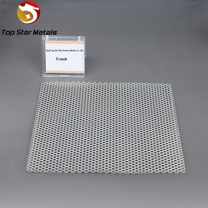 Pure titanium mesh used in electrode