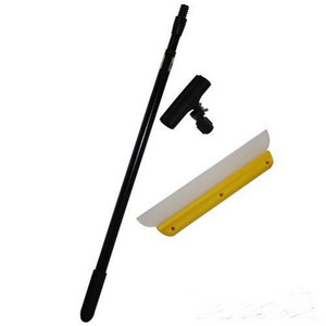 Longue poignée télescopique silicone <span class=keywords><strong>lave</strong></span>-auto nettoyage des vitres essuie-glace raclette lame d'élimination de l'eau avec connecteur - Product Image 1