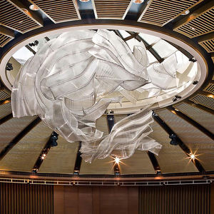 Современная Роскошная Гибкая большая гостиничная декоративная люстра с хрустальными стеклами - Product Image 2