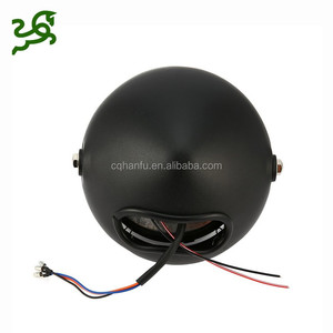 <span class=keywords><strong>Phare</strong></span> LED <span class=keywords><strong>rond</strong></span> de <span class=keywords><strong>moto</strong></span>, pour Cafe Racer, universel, avec yeux d'ange, pouces - Product Image 5