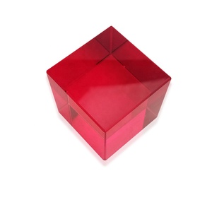 Bán Buôn <span class=keywords><strong>Red</strong></span> Pha Lê Cube K9 Glass 5*5*5Cm Pha Lê Trống Cube Khối Cho Trang Trí - Product Image 6