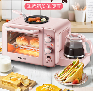 Hot phổ biến 3-in-1 đa chức năng ăn sáng Lò nướng bánh mỳ/Vỉ nướng/Cà Phê Maker ăn sáng máy làm thực phẩm - Product Image 2