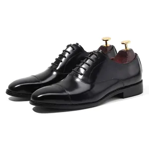 Zapatos puntiagudos de cuero hechos a mano para hombre, calzado de vestir, precio barato