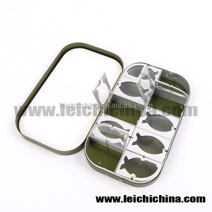 Boîte en aluminium pour la pêche à la mouche, couleur verte, 10 modèles WR - Product Image 6