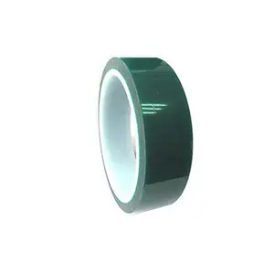 Glass Sandblasting Protection High Temperature Green PET Masking Tape Adhesive