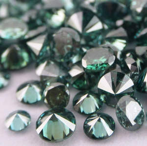 เพชรหลวมสีฟ้าอมเขียวธรรมชาติในราคาต่ำสุด เพชรเสริมสีธรรมชาติ - Product Image 3