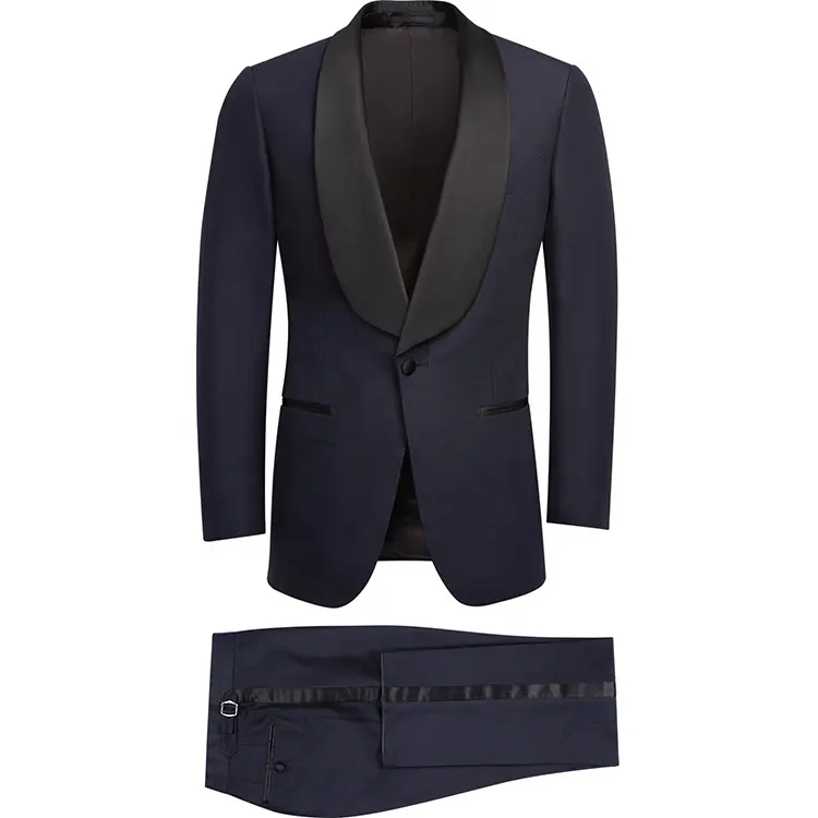 Classic shawl lapel dress black groom wedding suit two piece mens suit blazer and pant for men