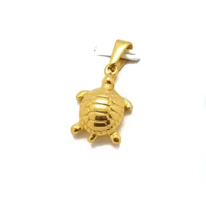 Ciondoli a Forma di <span class=keywords><strong>Tartaruga</strong></span> Marina in Metallo Argento e Oro all'Ingrosso, Gioielli per Donna, <span class=keywords><strong>Collana</strong></span> con Ciondolo - Product Image 1