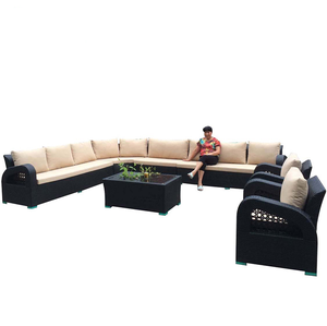 Sofá de mimbre redondo grande para exteriores, mueble para piscina, para Resorts - Product Image 3