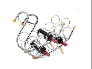 ที่ใส่ไวน์ขวดลวดทำจากโลหะแบบพกพา2ชิ้น - Product Image 5
