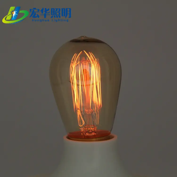 Retro Light Bulb St45 25W 220V Vintage Tungsten Retro Edison Style Filament Lighting Bulb