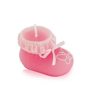 Baby Favor Geburtstags feier Dekoration Baby Shower Favor Candle Geschenk-Baby Schuhe Form Craft Candle