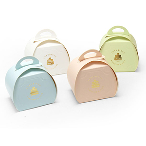 Portable Paper Packaging Wedding Favor <strong>Bridal</strong> Party Single 1 Cupcake <strong>Box</strong> - Product Image 1