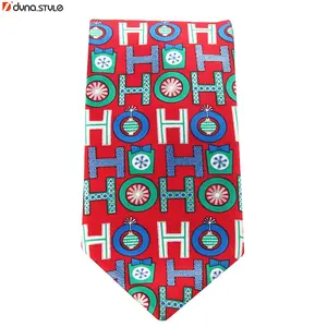 Logo Screen Printing Merry Christmas Tie fo Best Sellers Christmas Ties